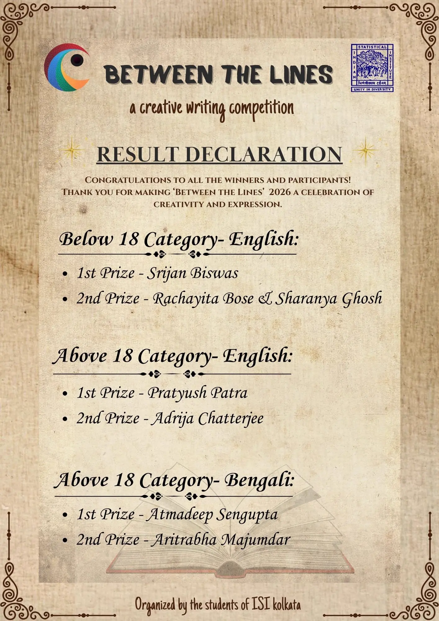 Between The Lines Result