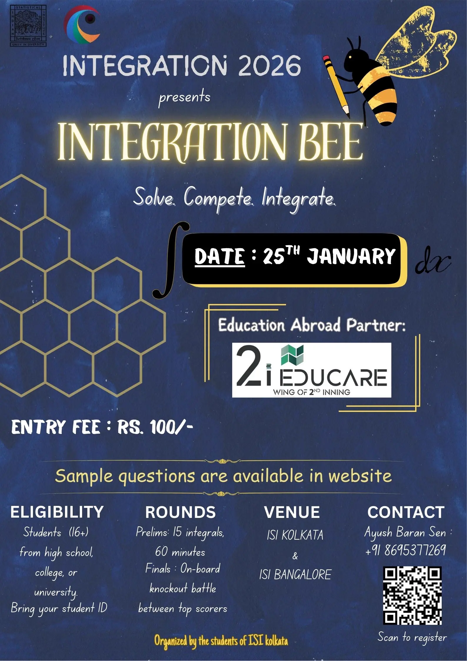 Integration Bee Poster